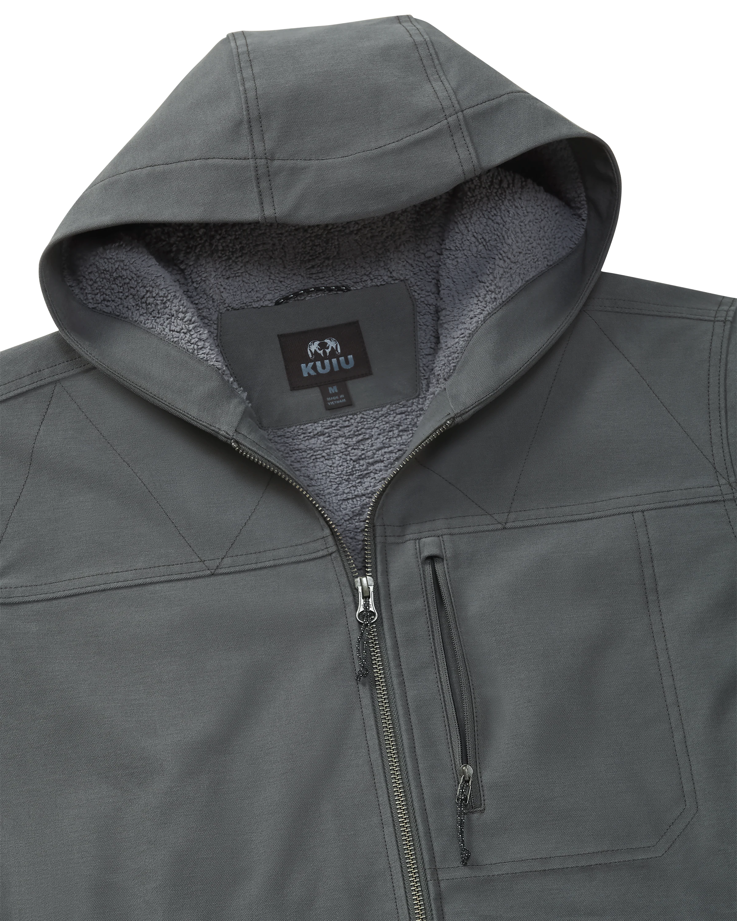 Brawley Hooded Fleece Jacket | Gunmetal - Image 3