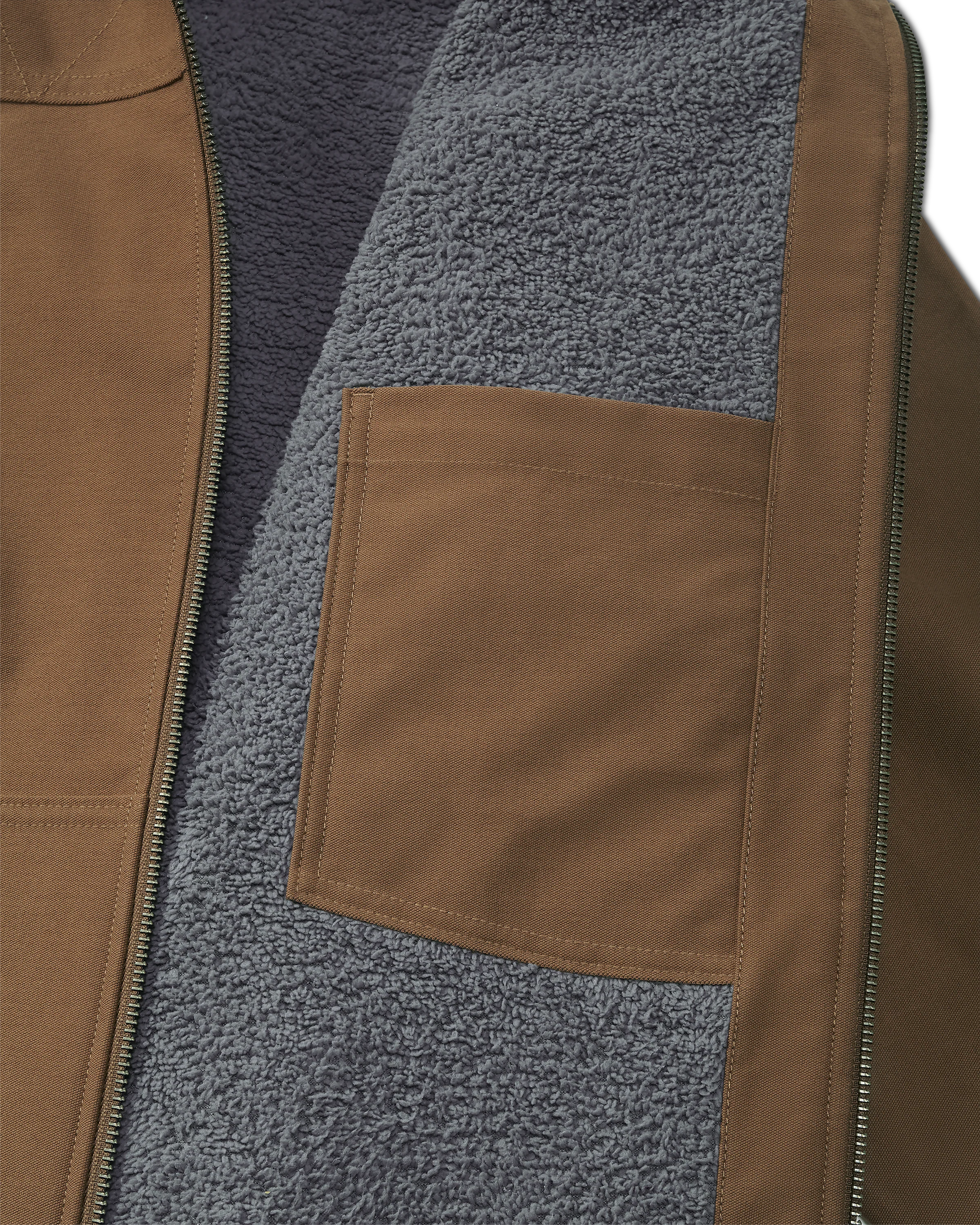 Brawley Hooded Fleece Jacket | Saddle - Image 4
