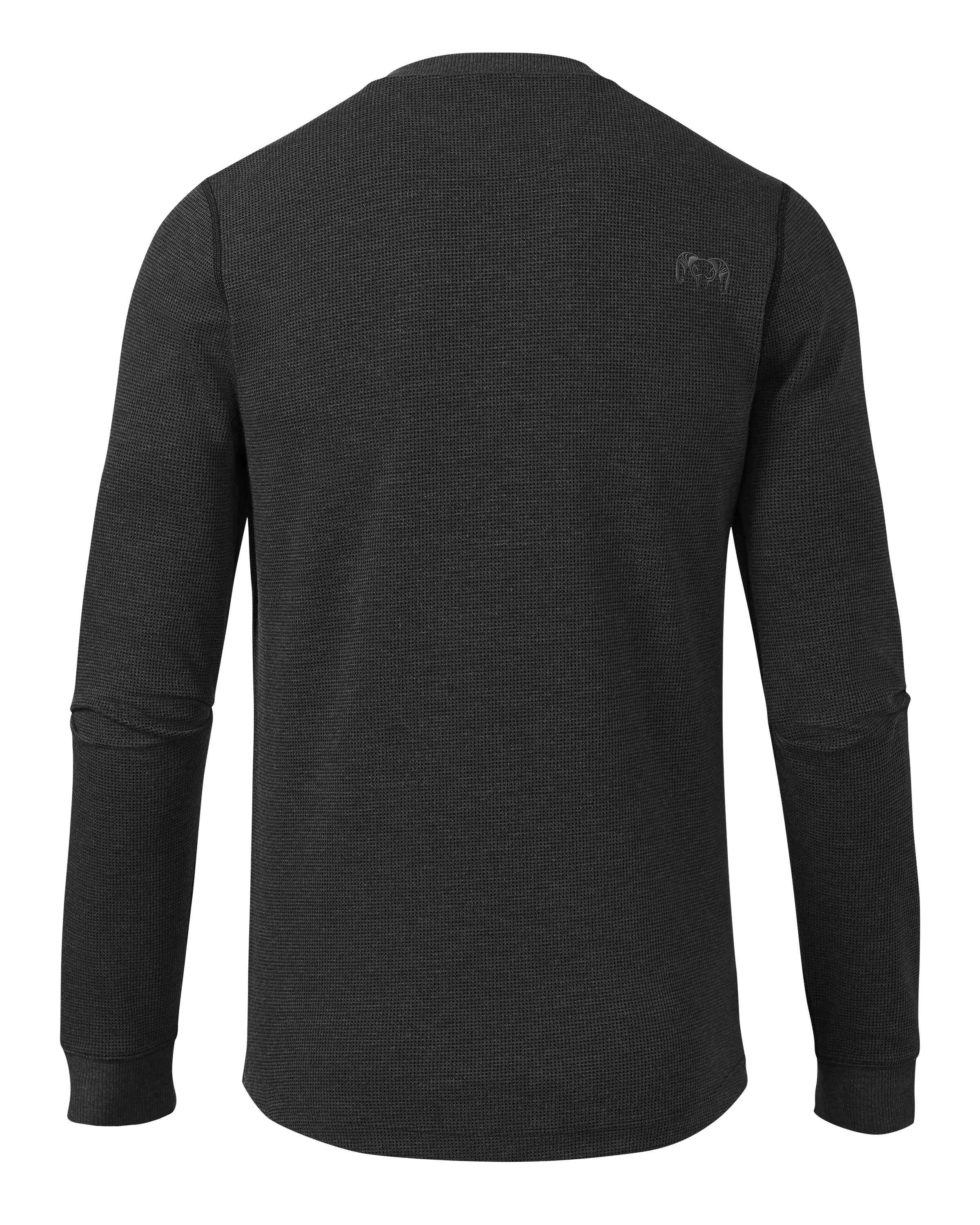Canyon Waffle Henley | Black Heather - Image 2