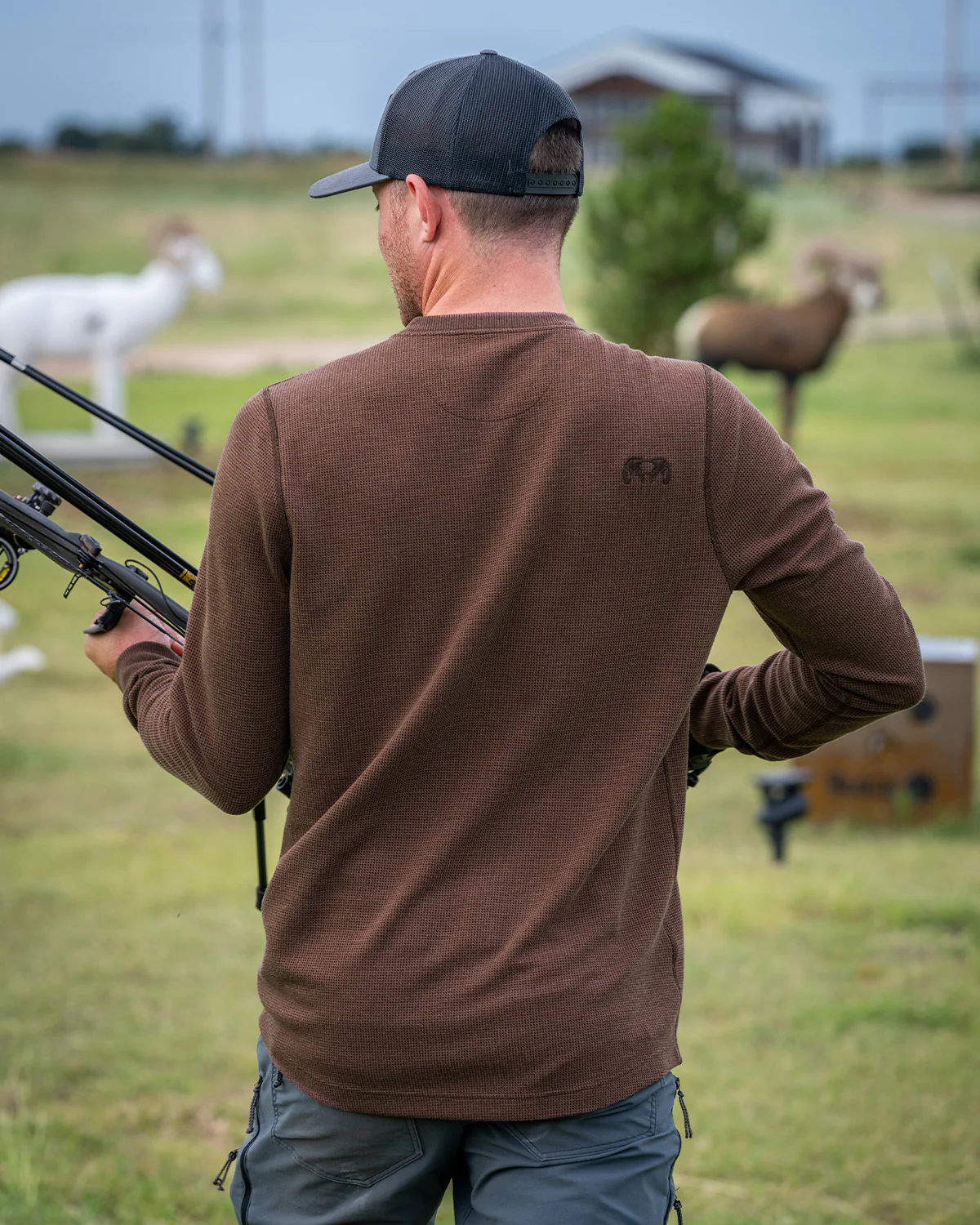 Canyon Waffle Henley | Ash Heather - Image 5