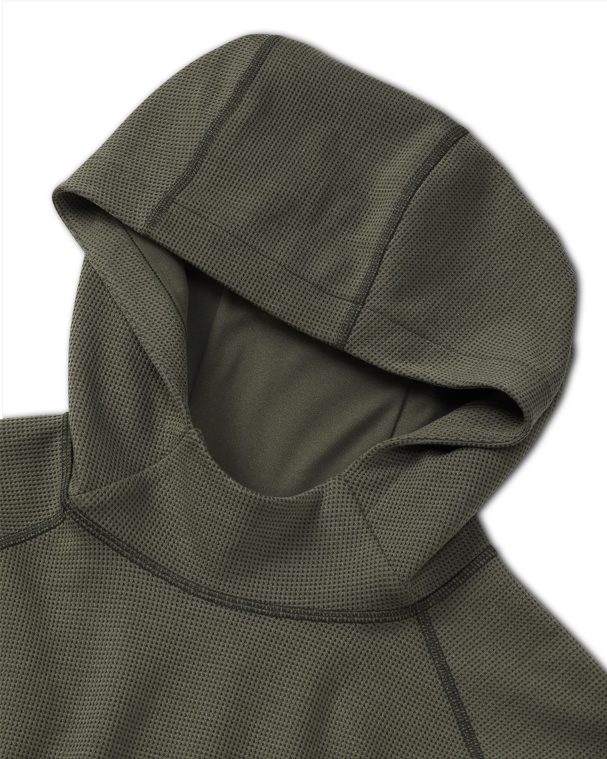 Canyon Waffle Hoodie | Ash Heather - Image 3