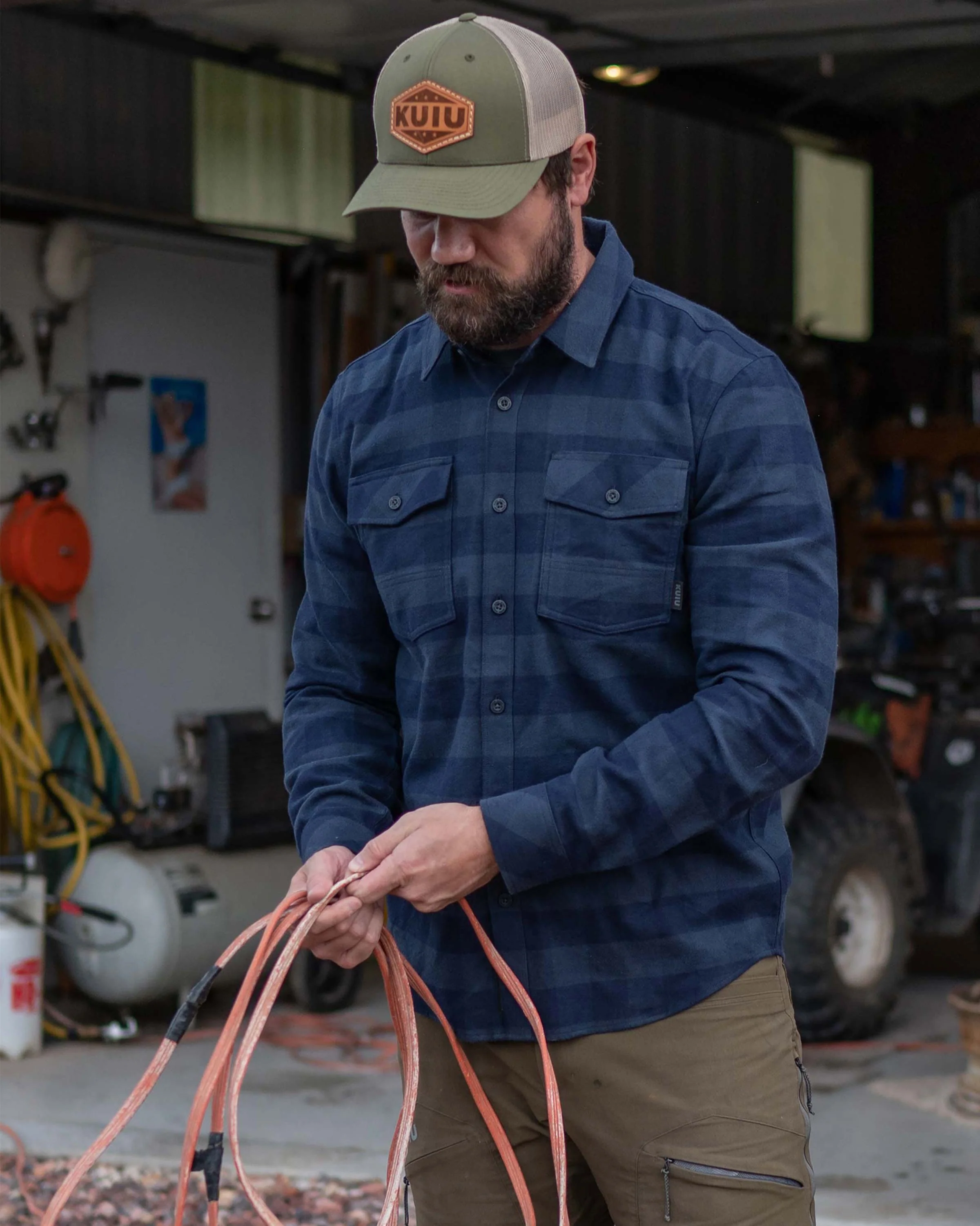 Field Flannel Shirt | Red/Black Buffalo Check - Image 8