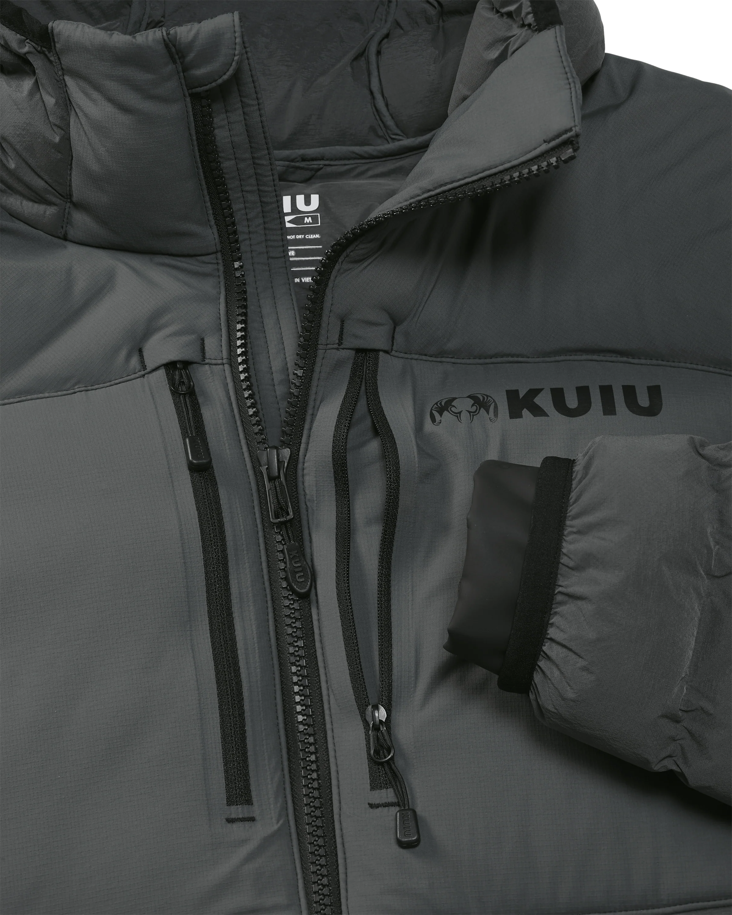 Outlet Flyway Insulated Hooded Jacket | Gunmetal - Image 3