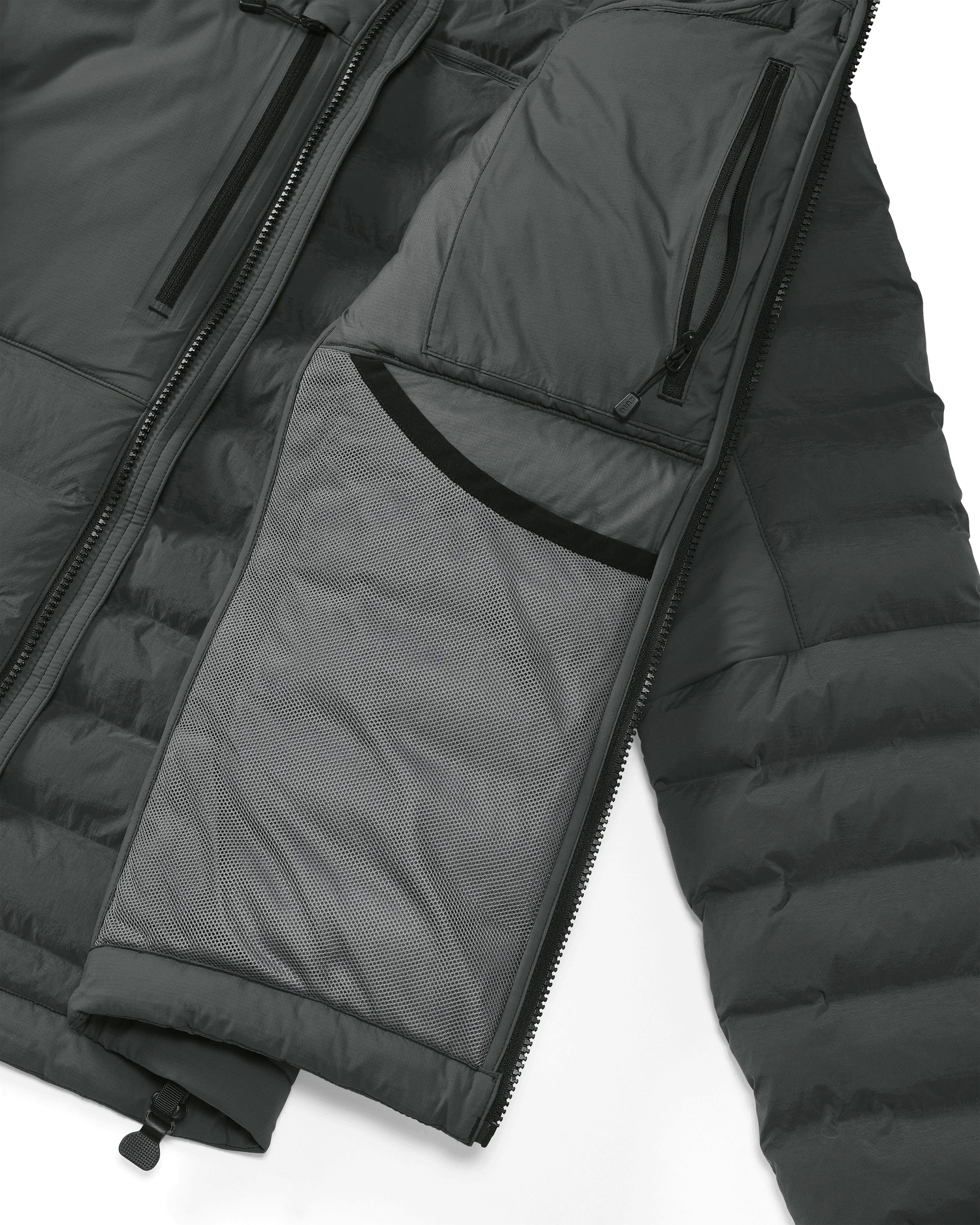 Outlet Flyway Insulated Hooded Jacket | Gunmetal - Image 4