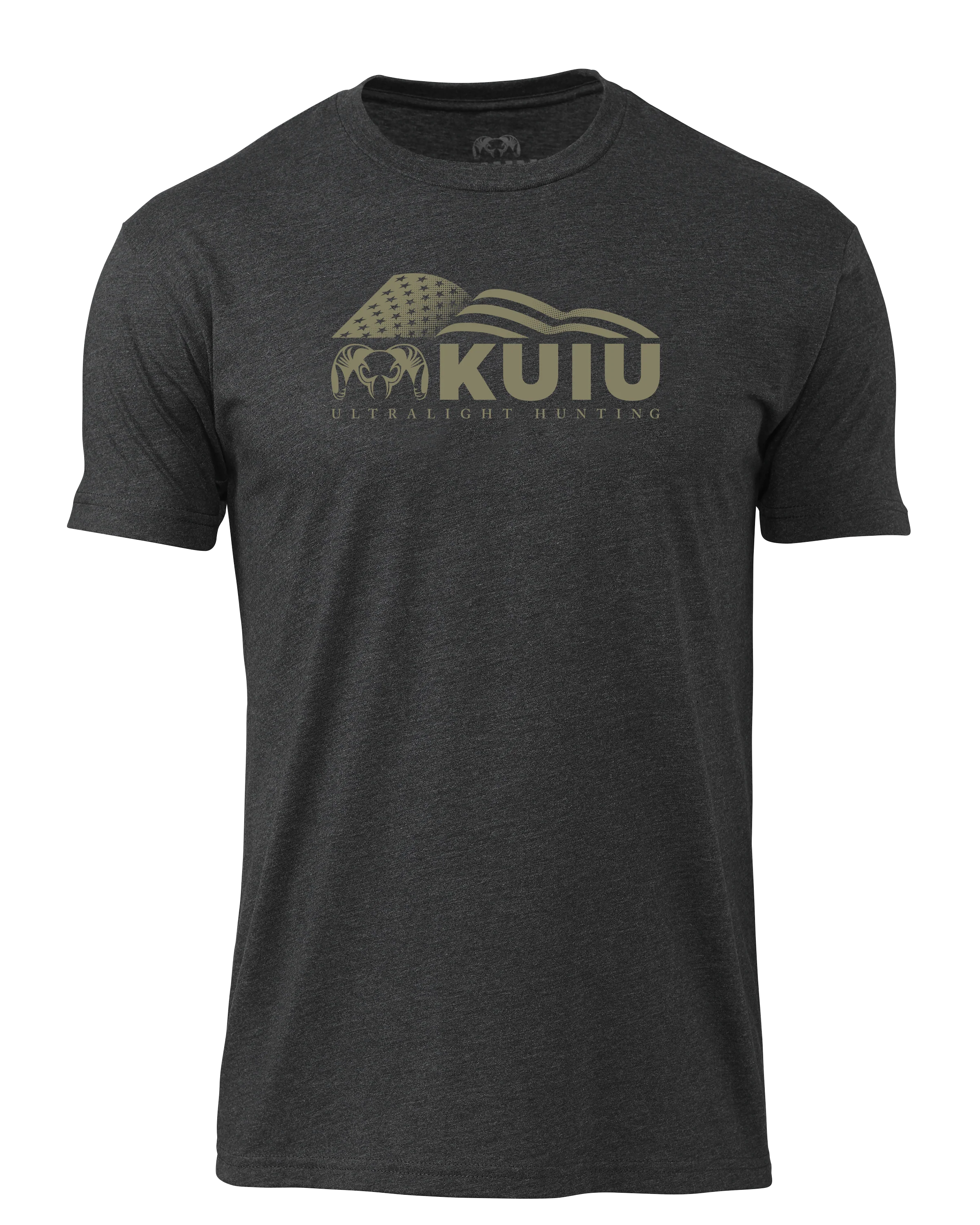 KUIU Flag Block Logo T-Shirt | Charcoal