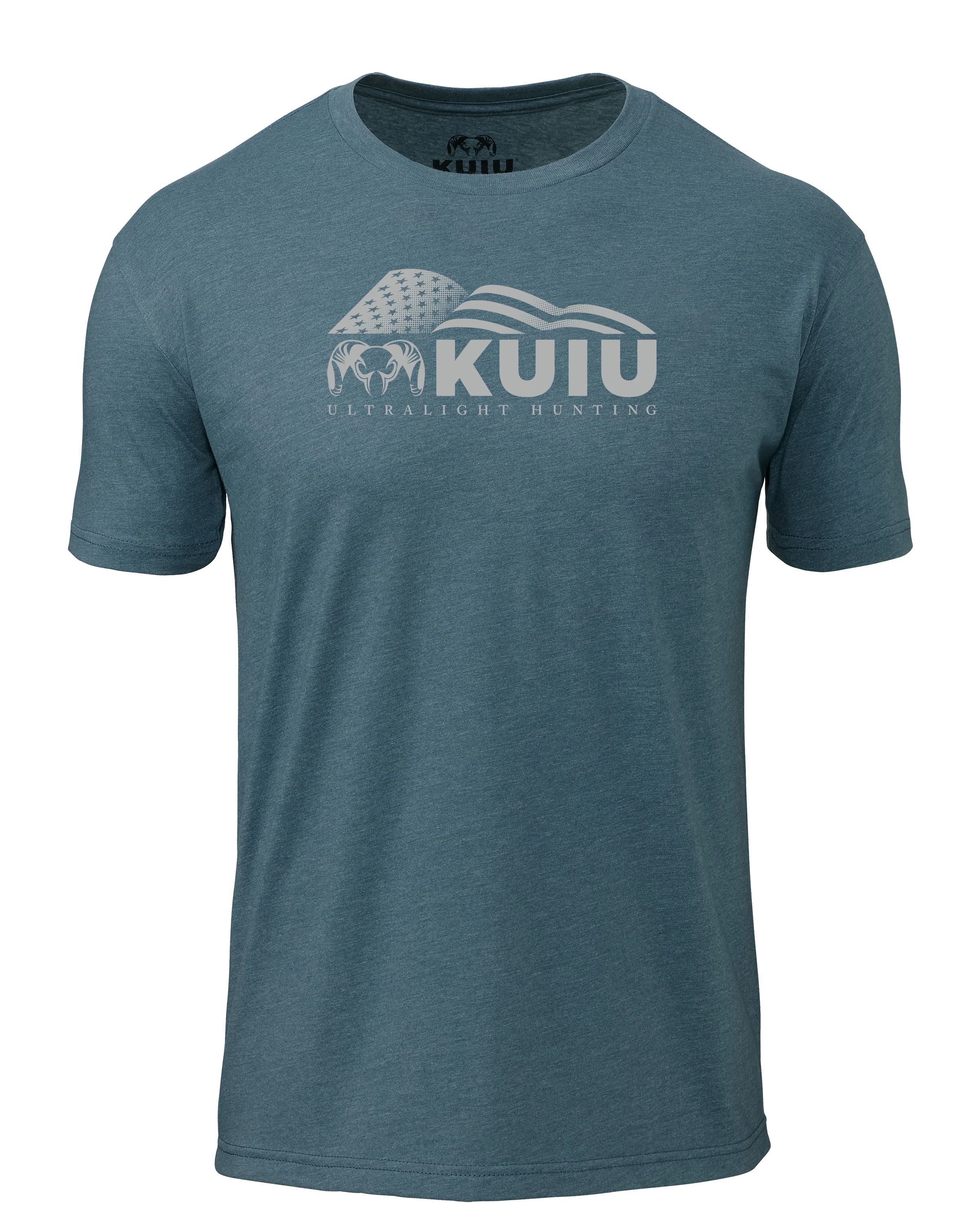 KUIU Flag Block Logo T-Shirt | Indigo