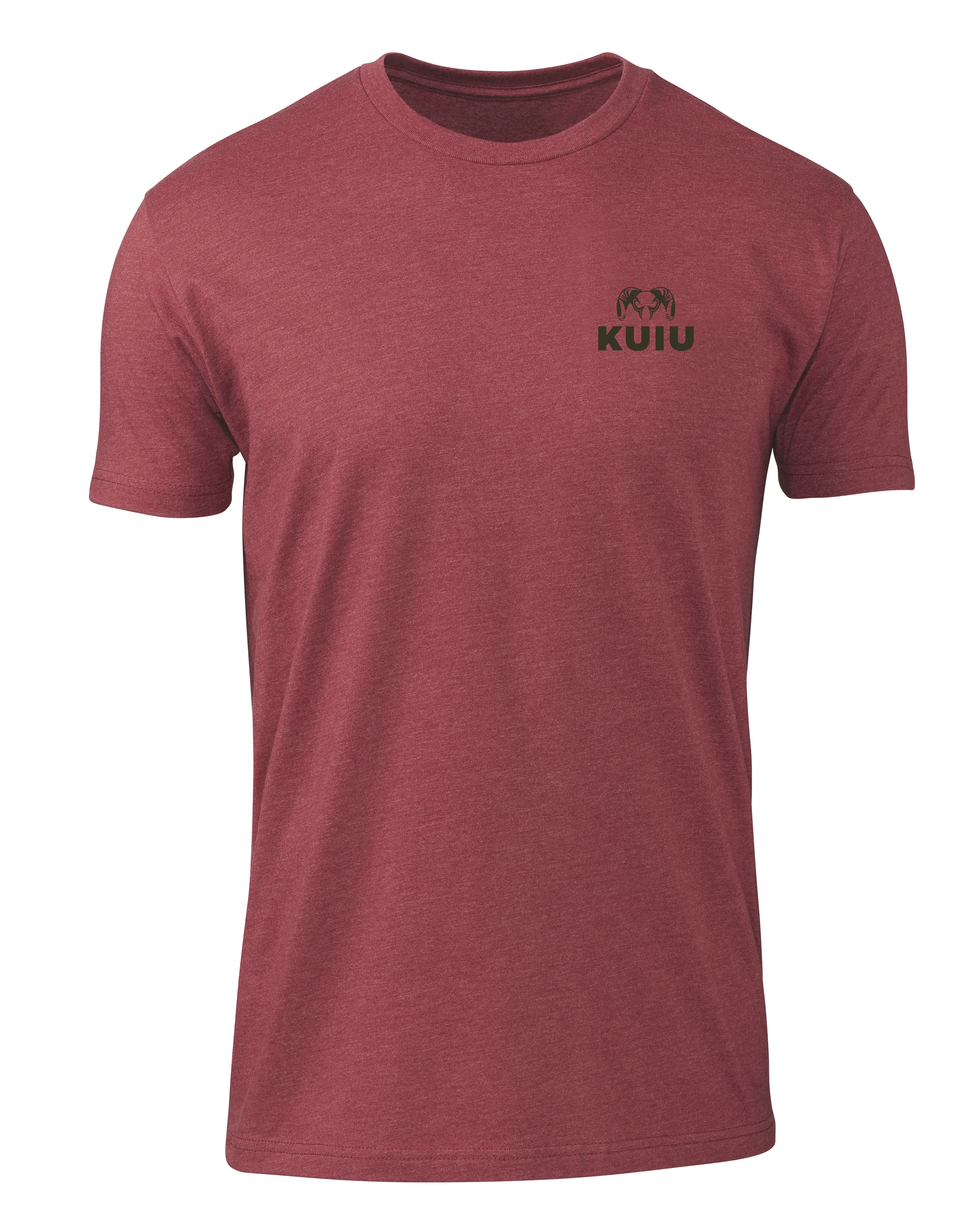 KUIU Here to Hunt Back Logo T-Shirt | Cardinal - Image 2