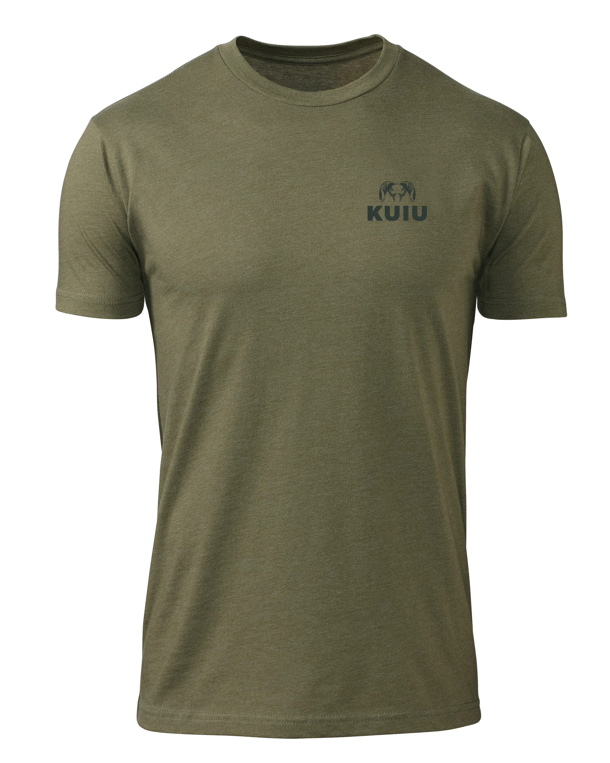 KUIU Here to Hunt Back Logo T-Shirt | Military Green - Image 2