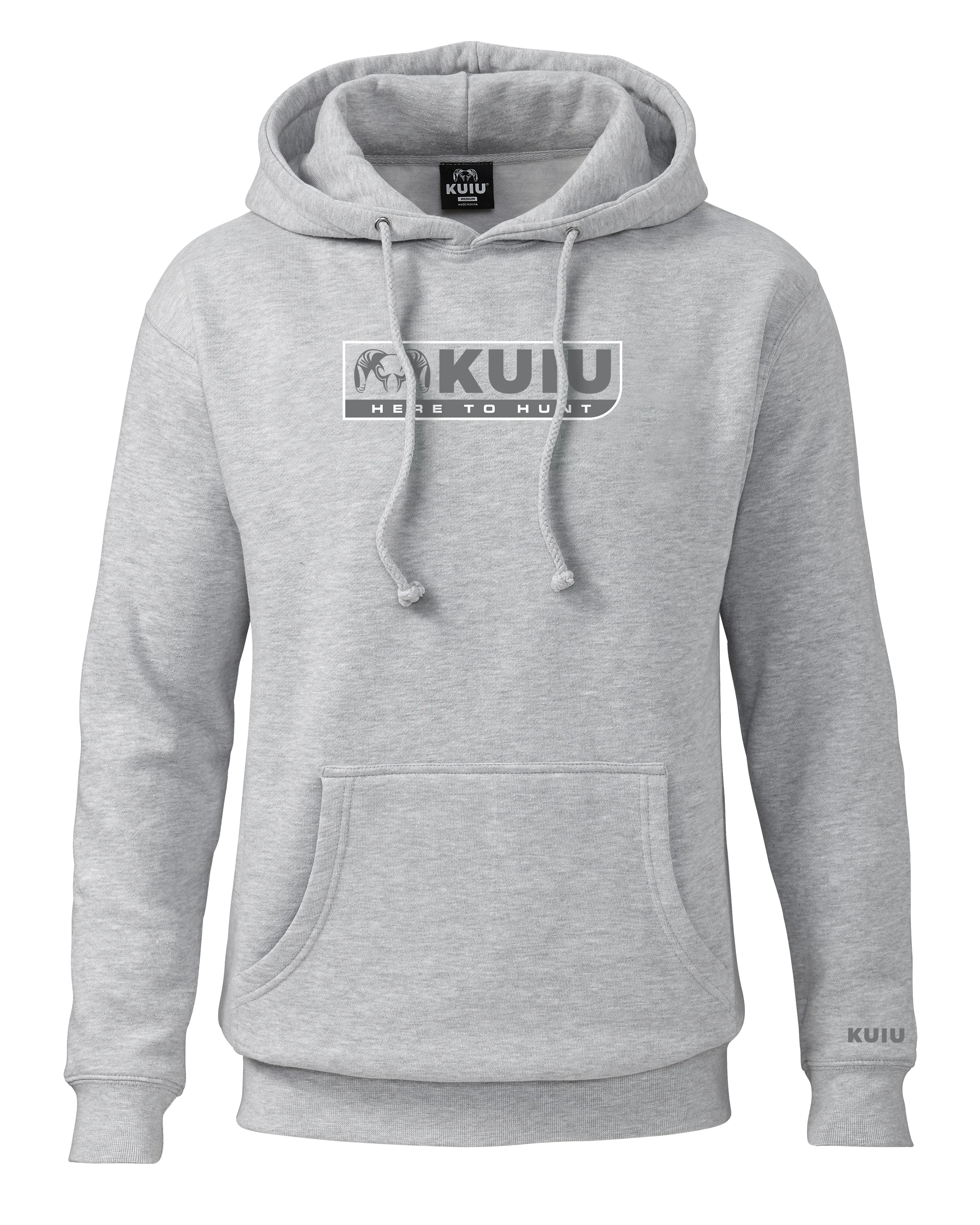 KUIU Here to Hunt Hoodie | Heather Grey