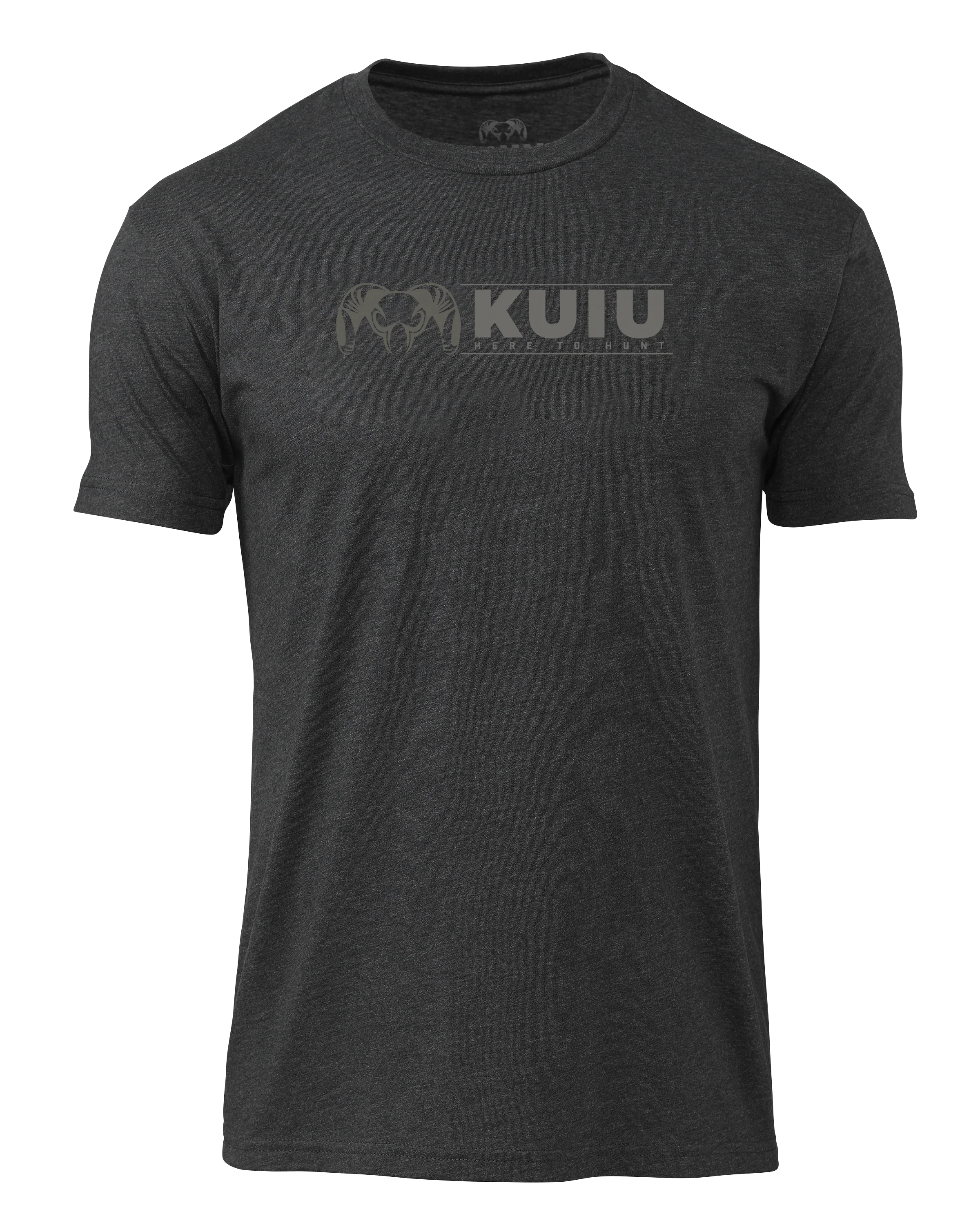 KUIU Here to Hunt Logo T-Shirt | Charcoal
