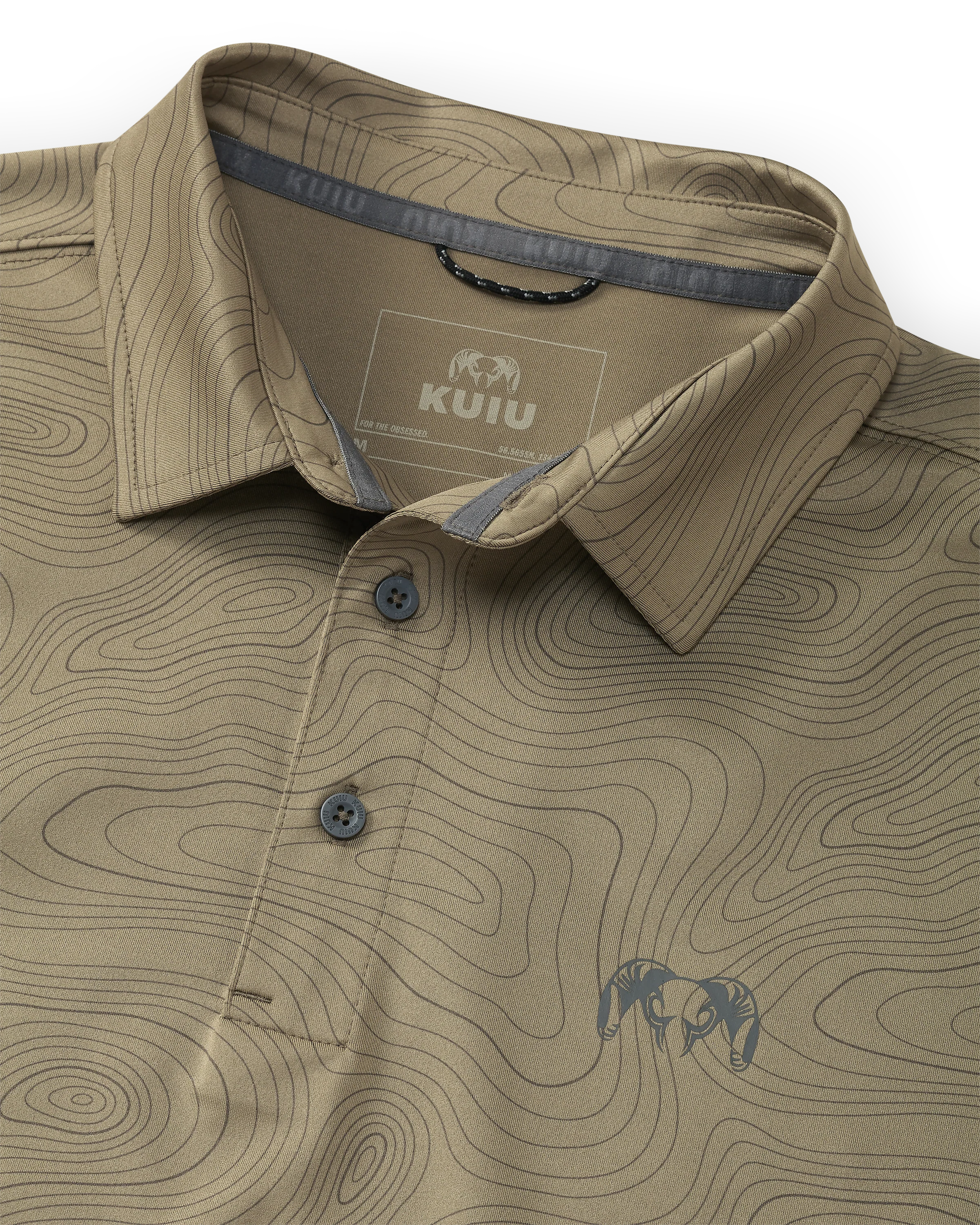 Outlet KUIU Performance Polo Topo | Khaki Topo - Image 2