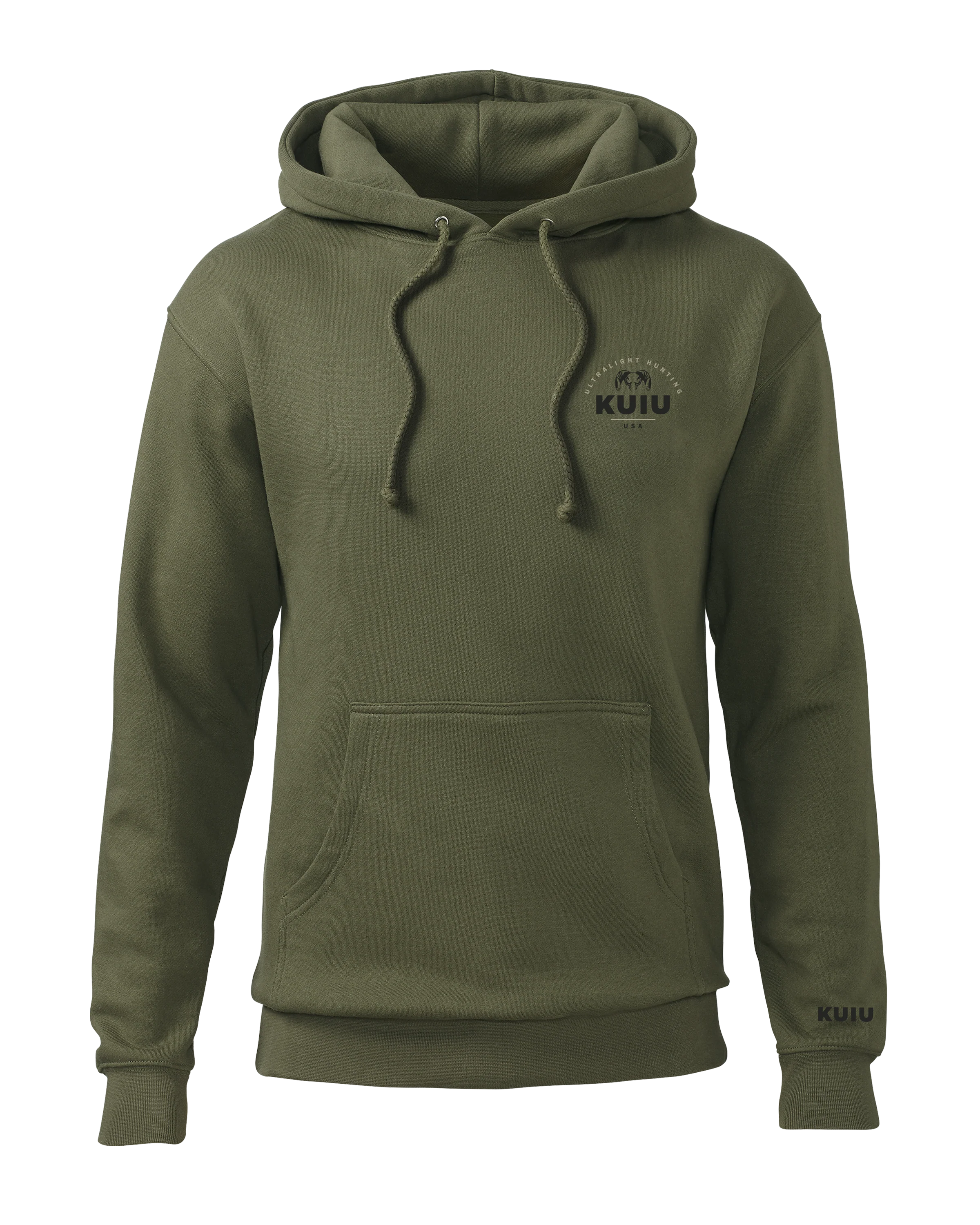 KUIU Stacked Chest Logo Hoodie | Army