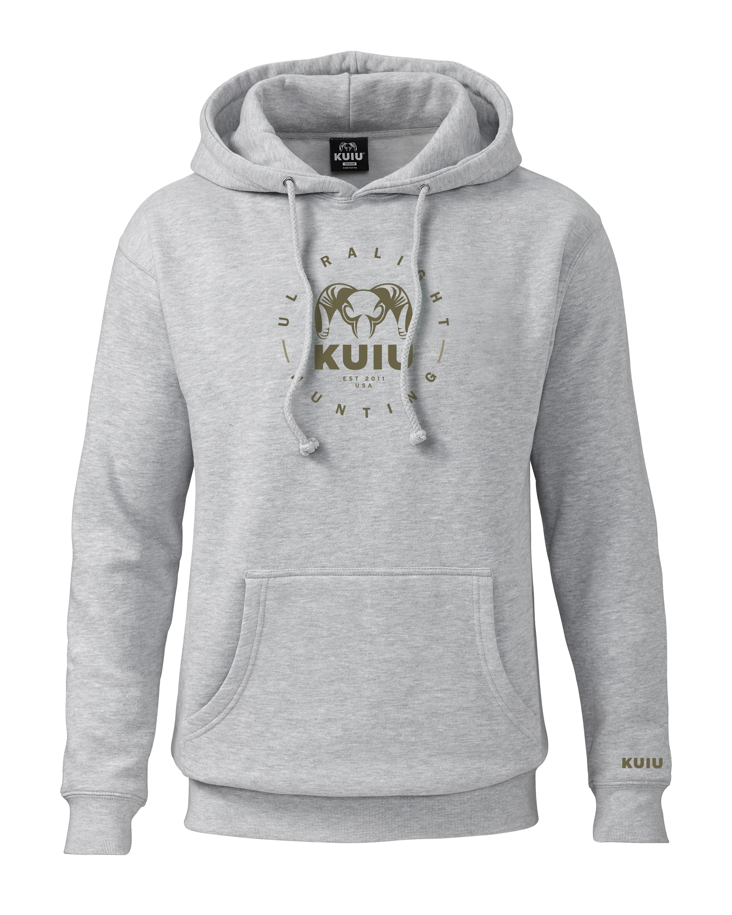 KUIU Ultralight Hunting Circle Hoodie | Heather Grey