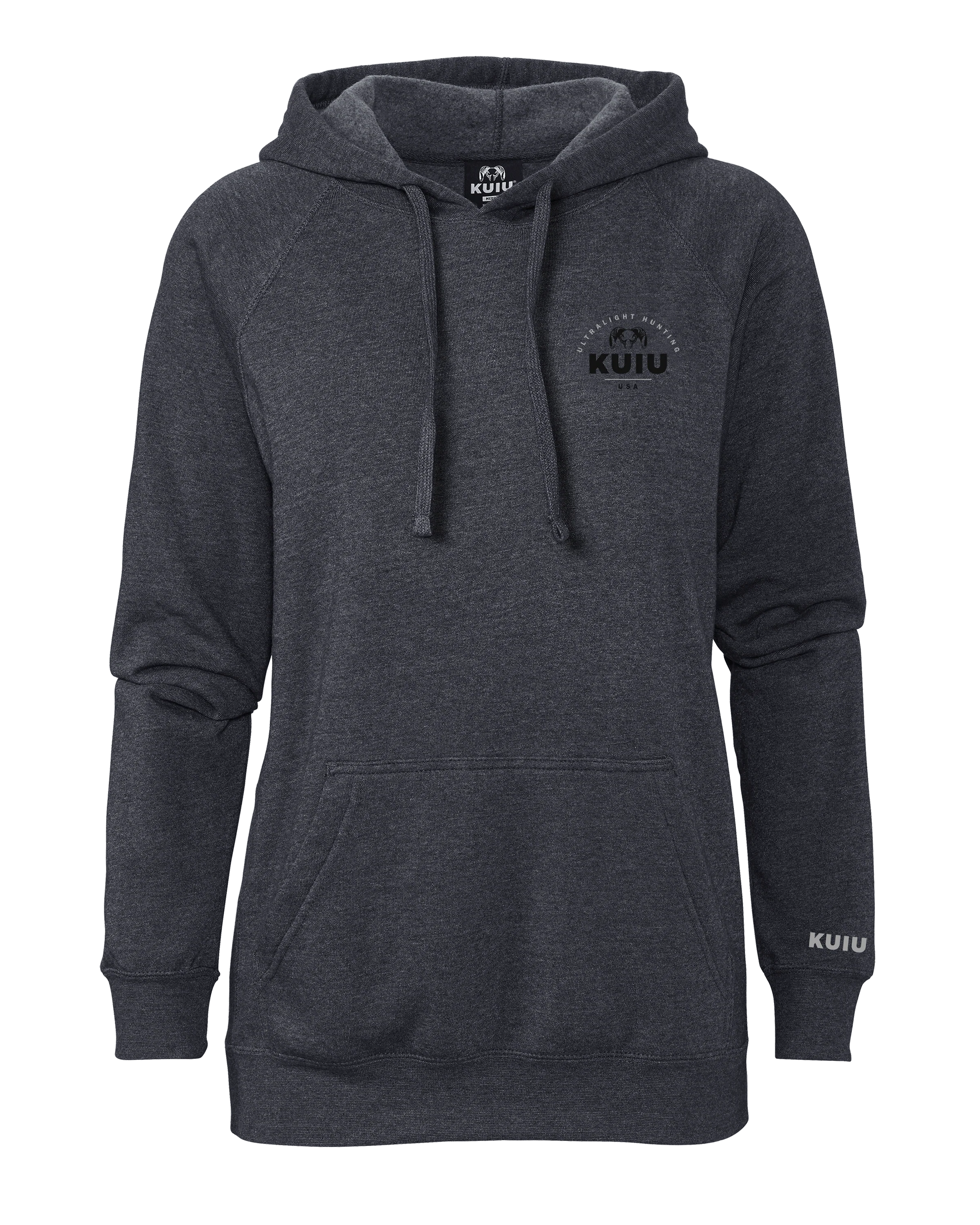 KUIU Women's Stacked Chest Logo Hoodie | Midnight Navy