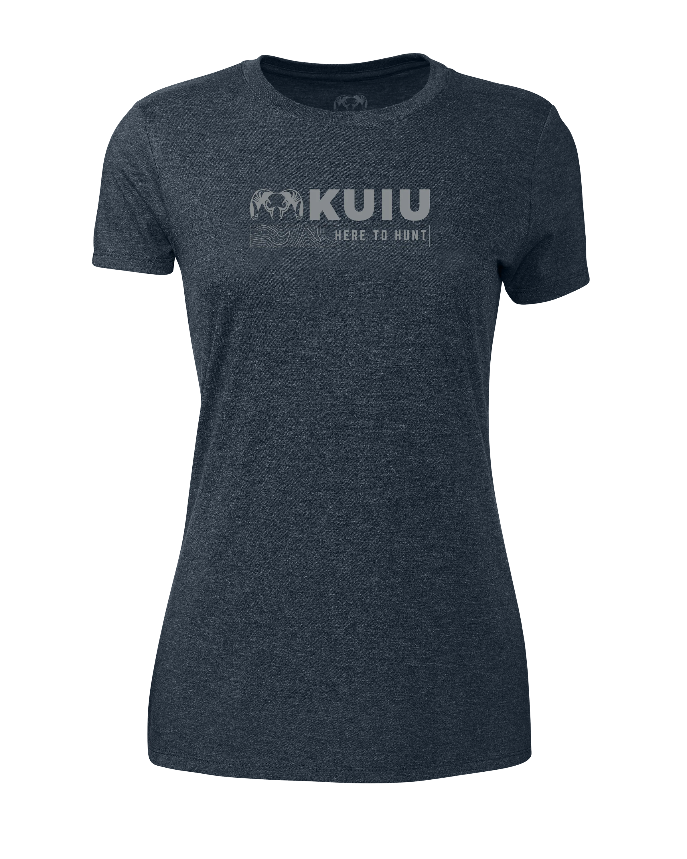 KUIU Women’s Topo Here to Hunt T-Shirt | Midnight Navy