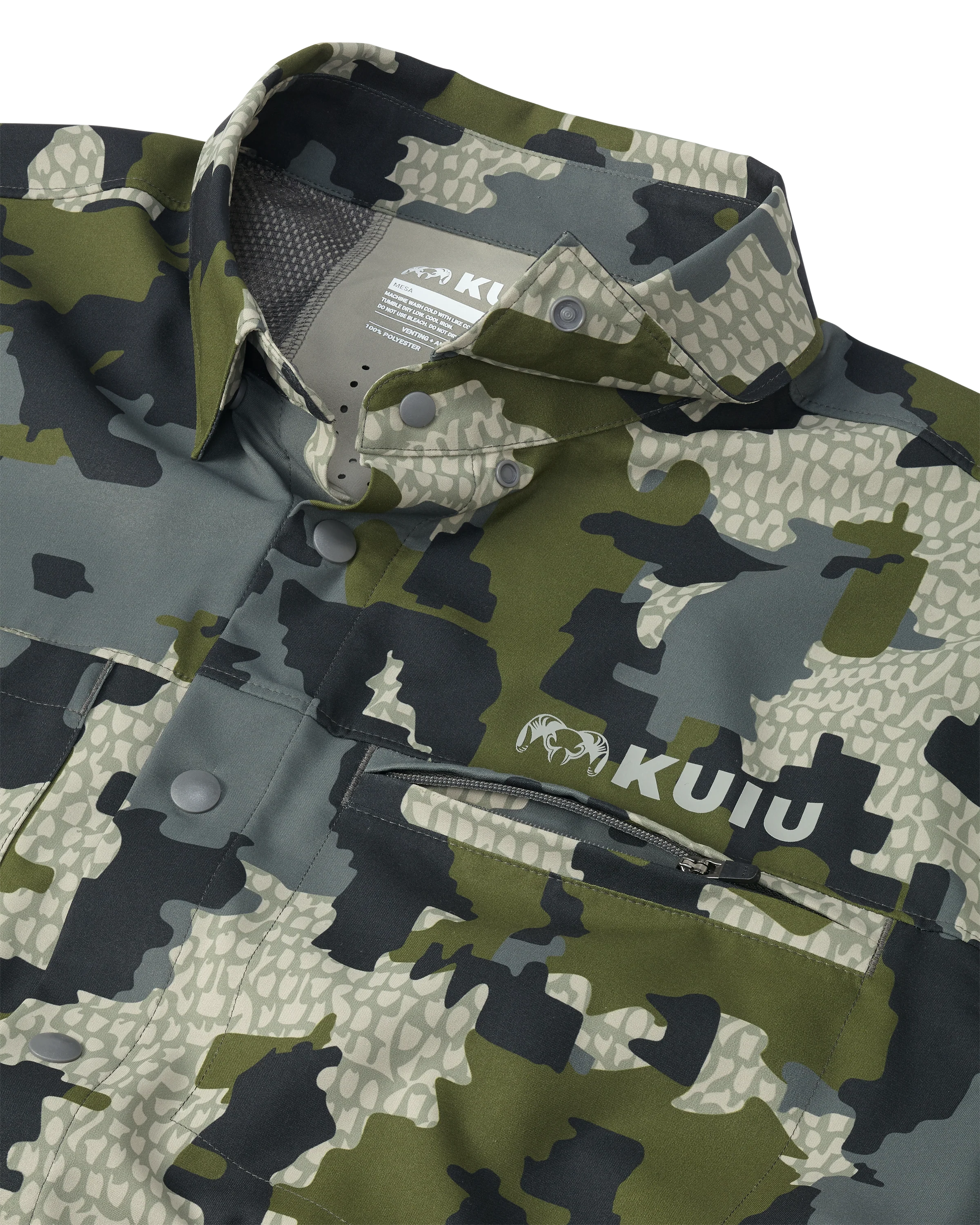 Mesa Vented LS Snap Shirt | Verde - Image 4