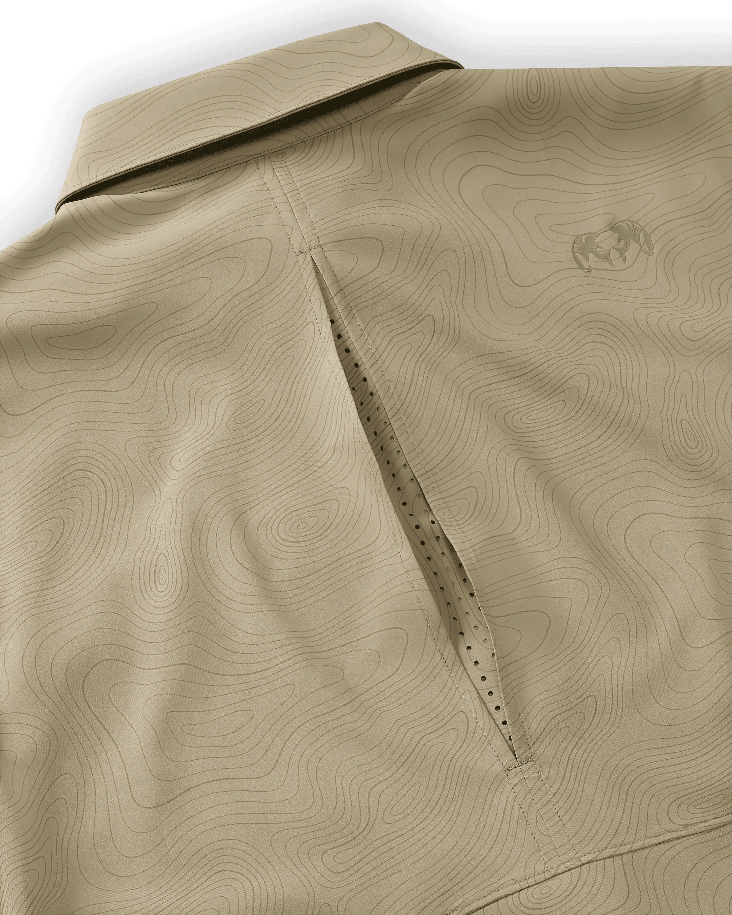 Mesa Vented SS Snap Shirt Topo | Bone Topo Print - Image 3