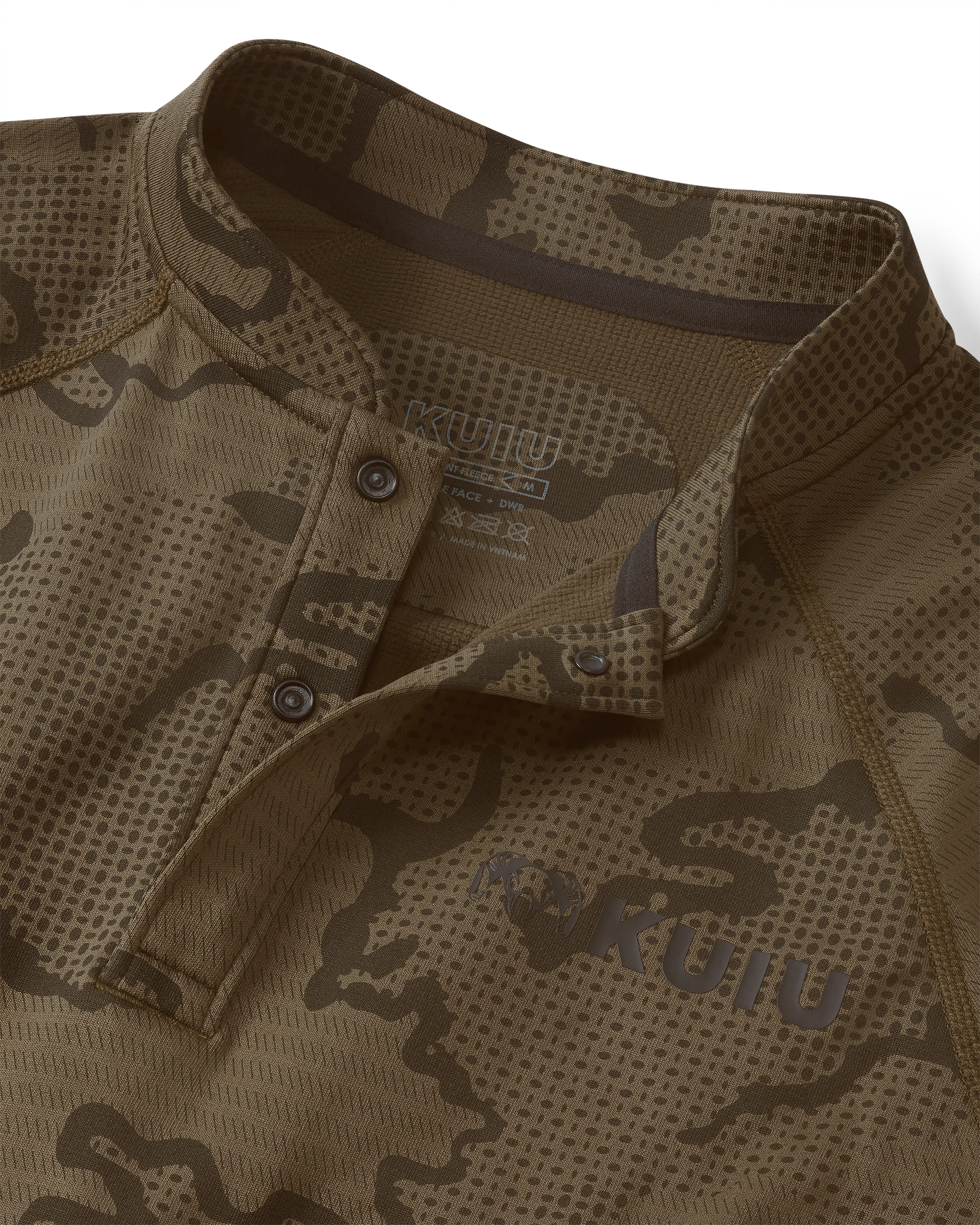 Ridgepoint Fleece Henley | Coyote Brown Tonal - Image 3