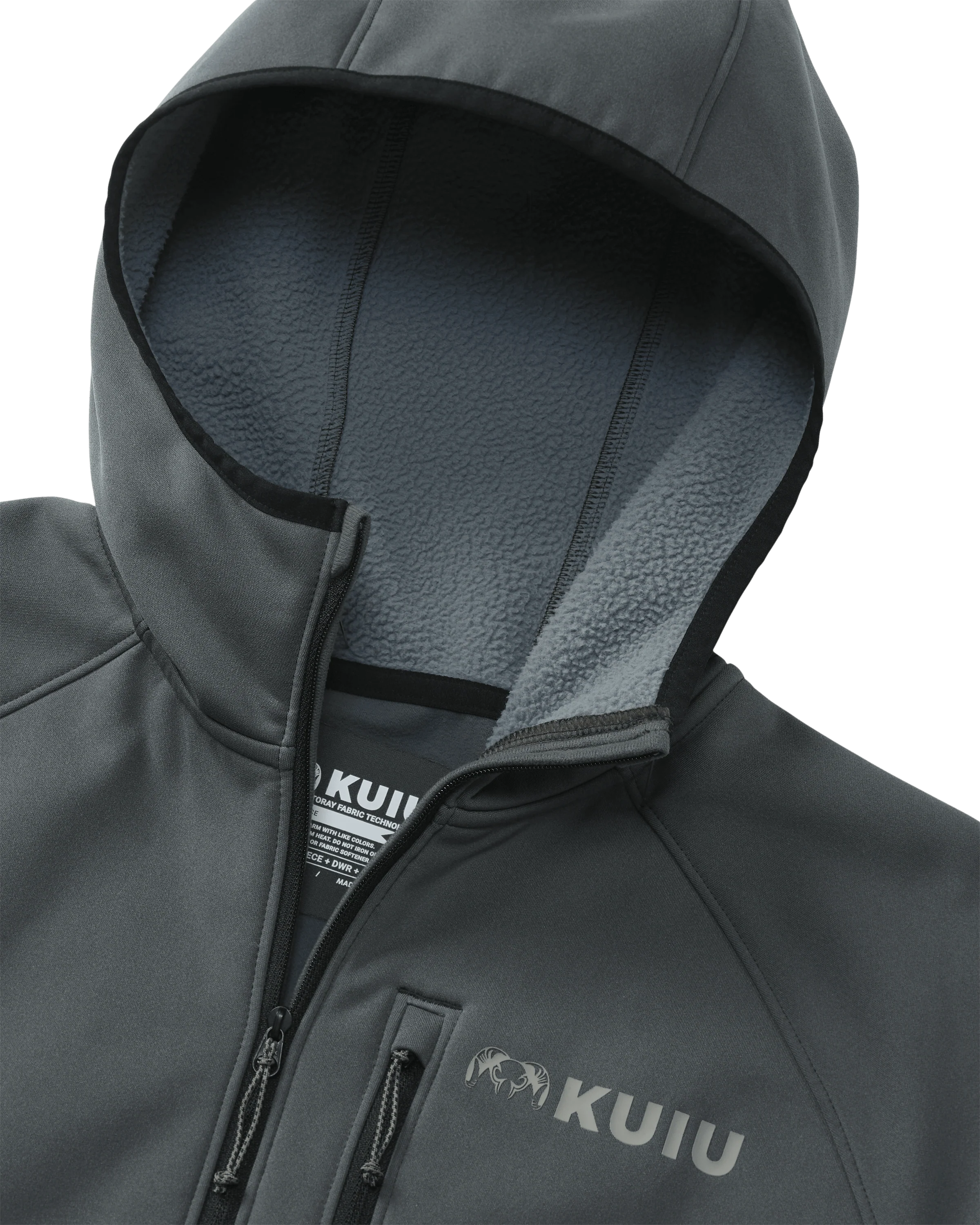 StrongFleece 235 Zip-T Hoodie | Gunmetal - Image 3