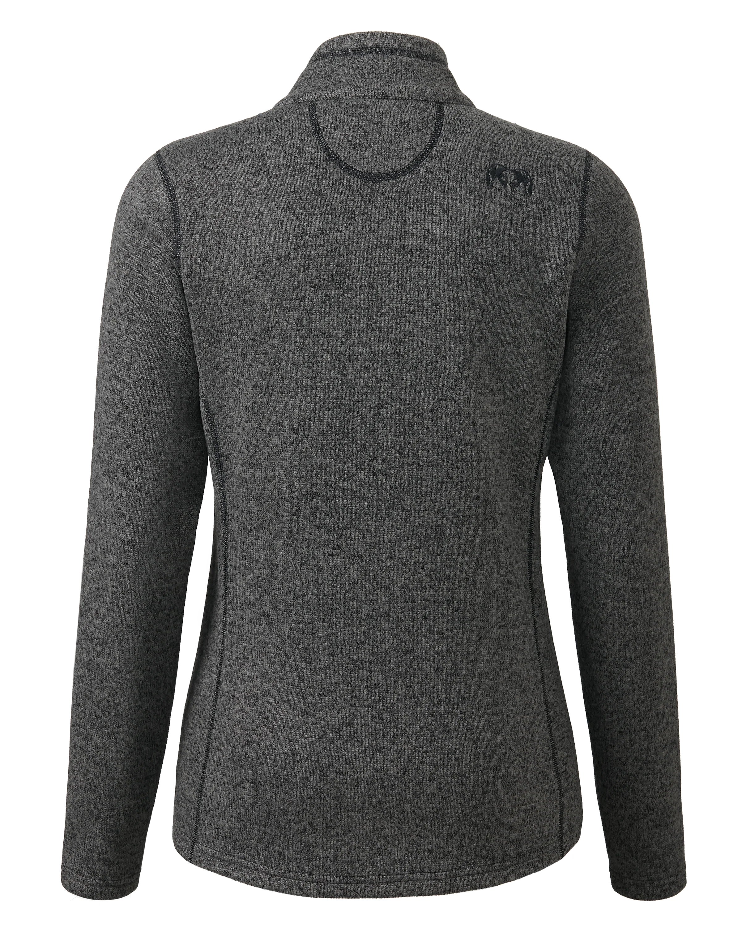 Women's Base Camp Full Zip Sweater | Charcoal Heather - Image 2