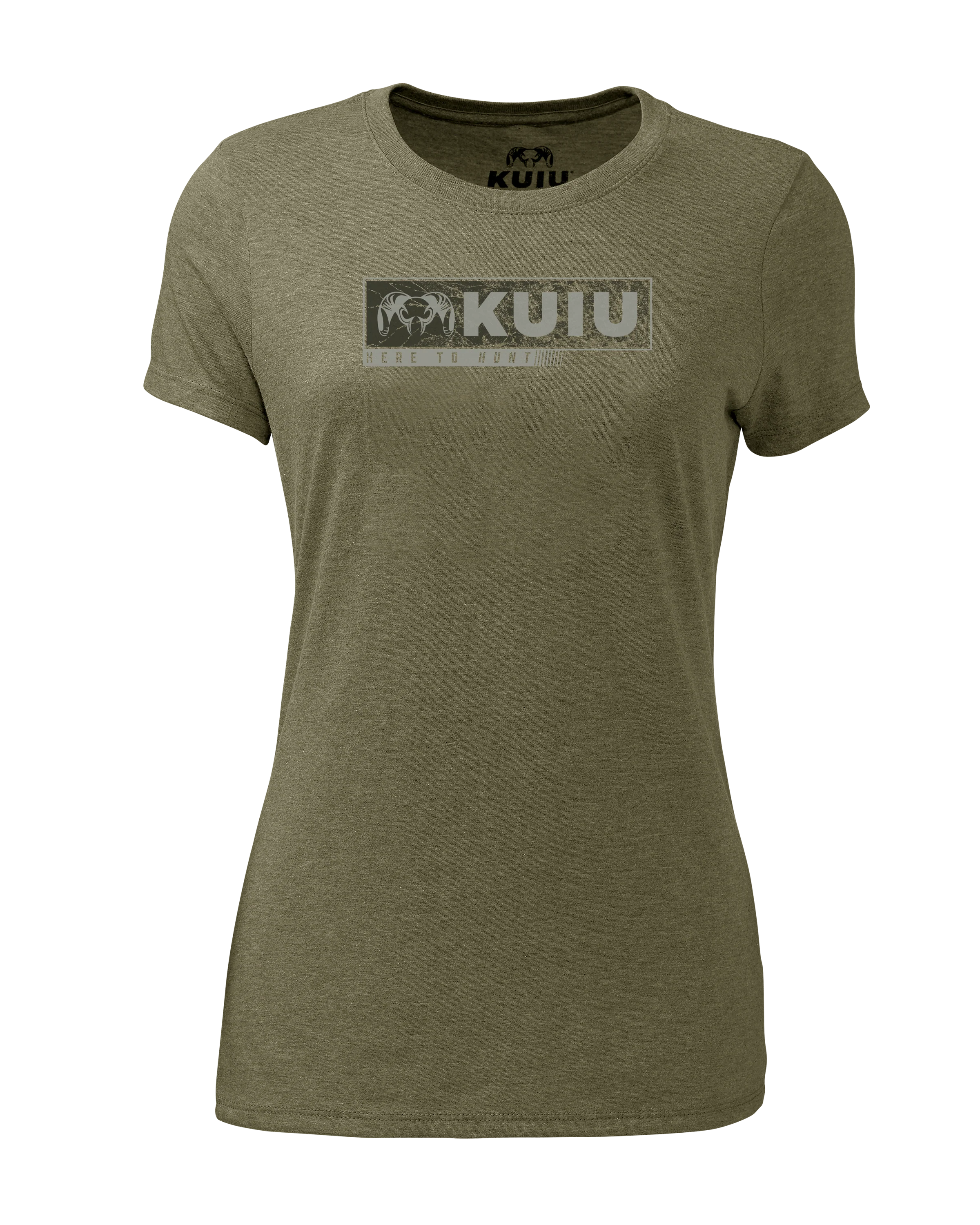 Women's Here to Hunt Gritstone T-Shirt | Military Green