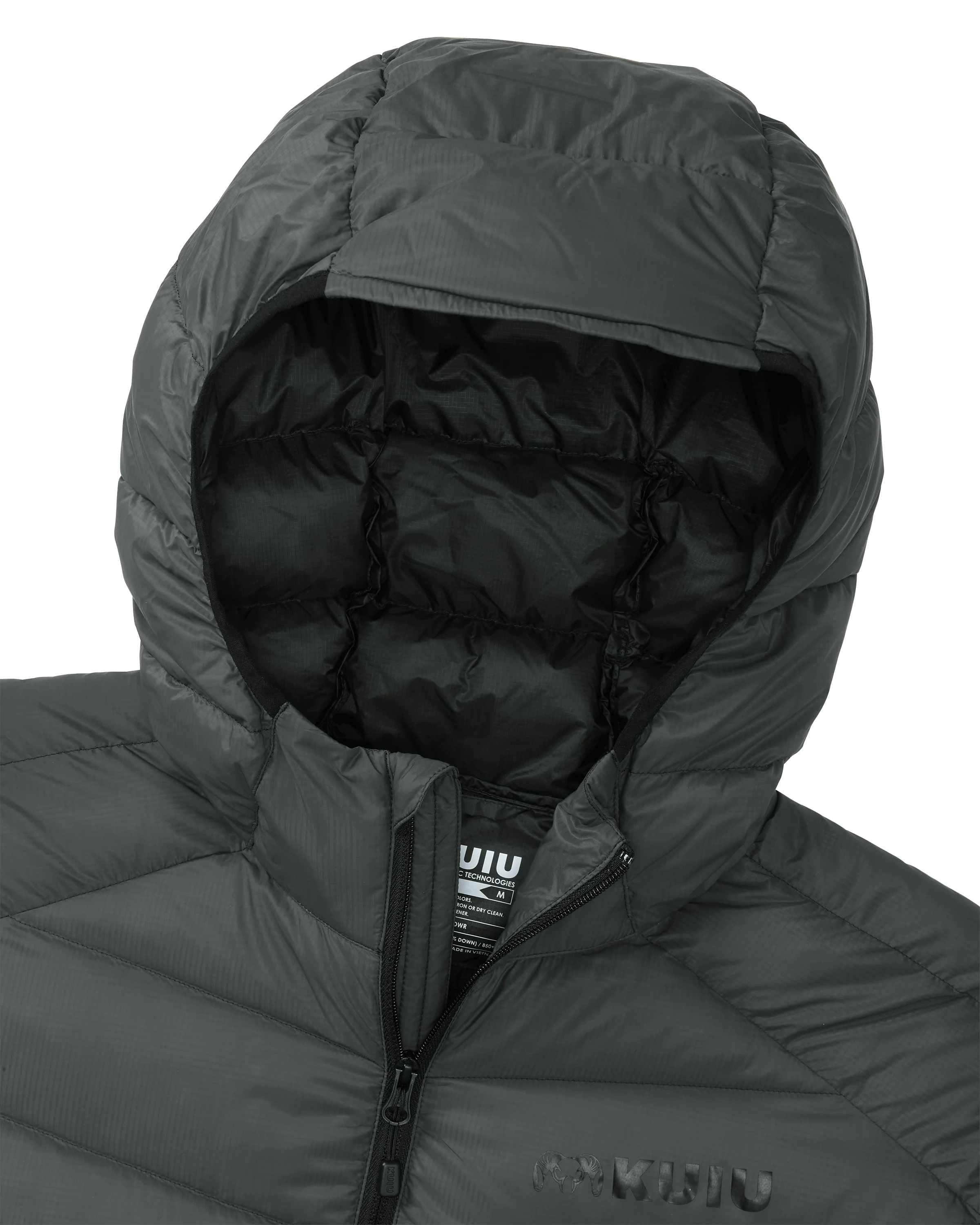 Outlet Women's Super Down LT Hooded Jacket | Gunmetal - Image 3