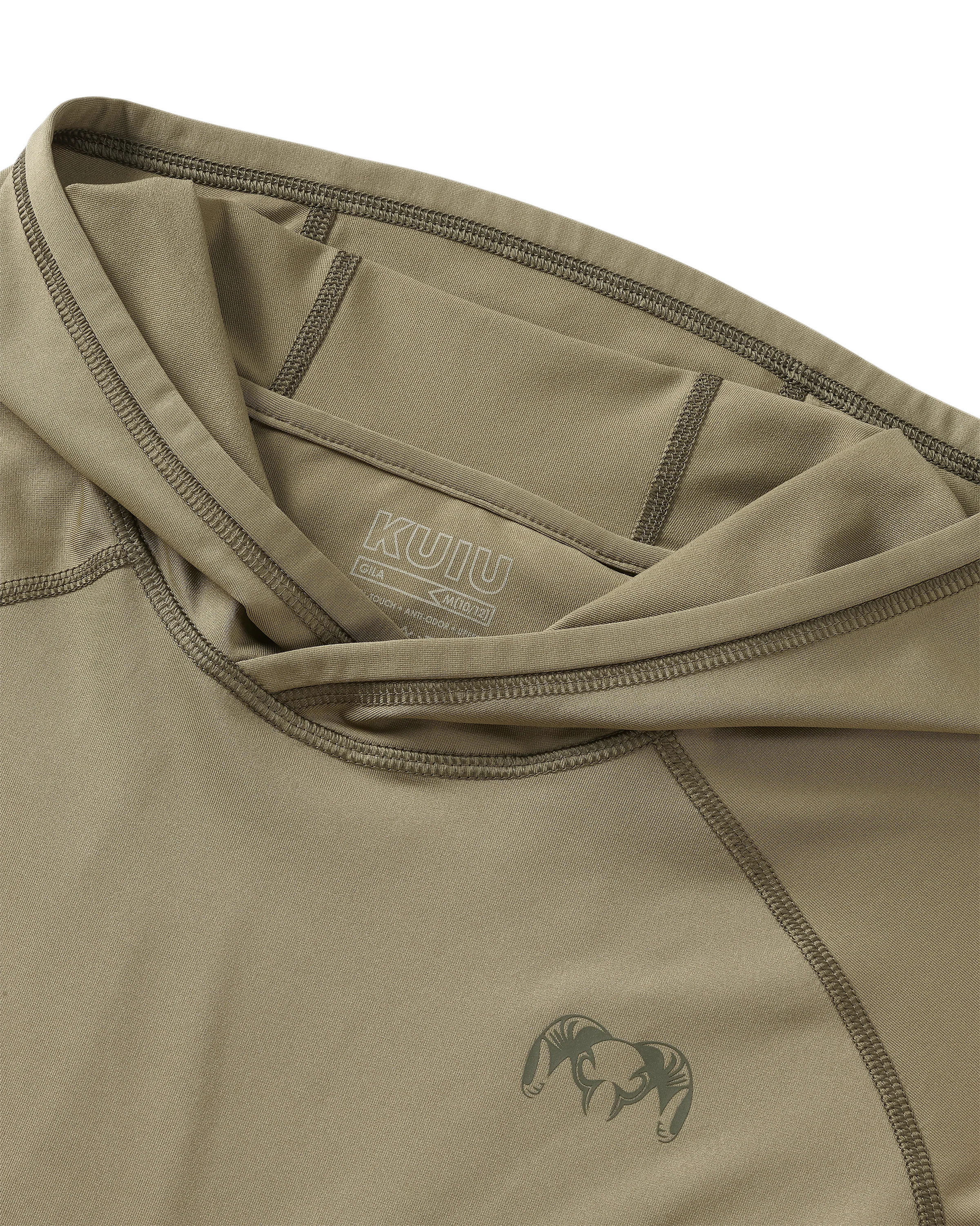 Youth Gila LS Hoodie | Khaki - Image 3