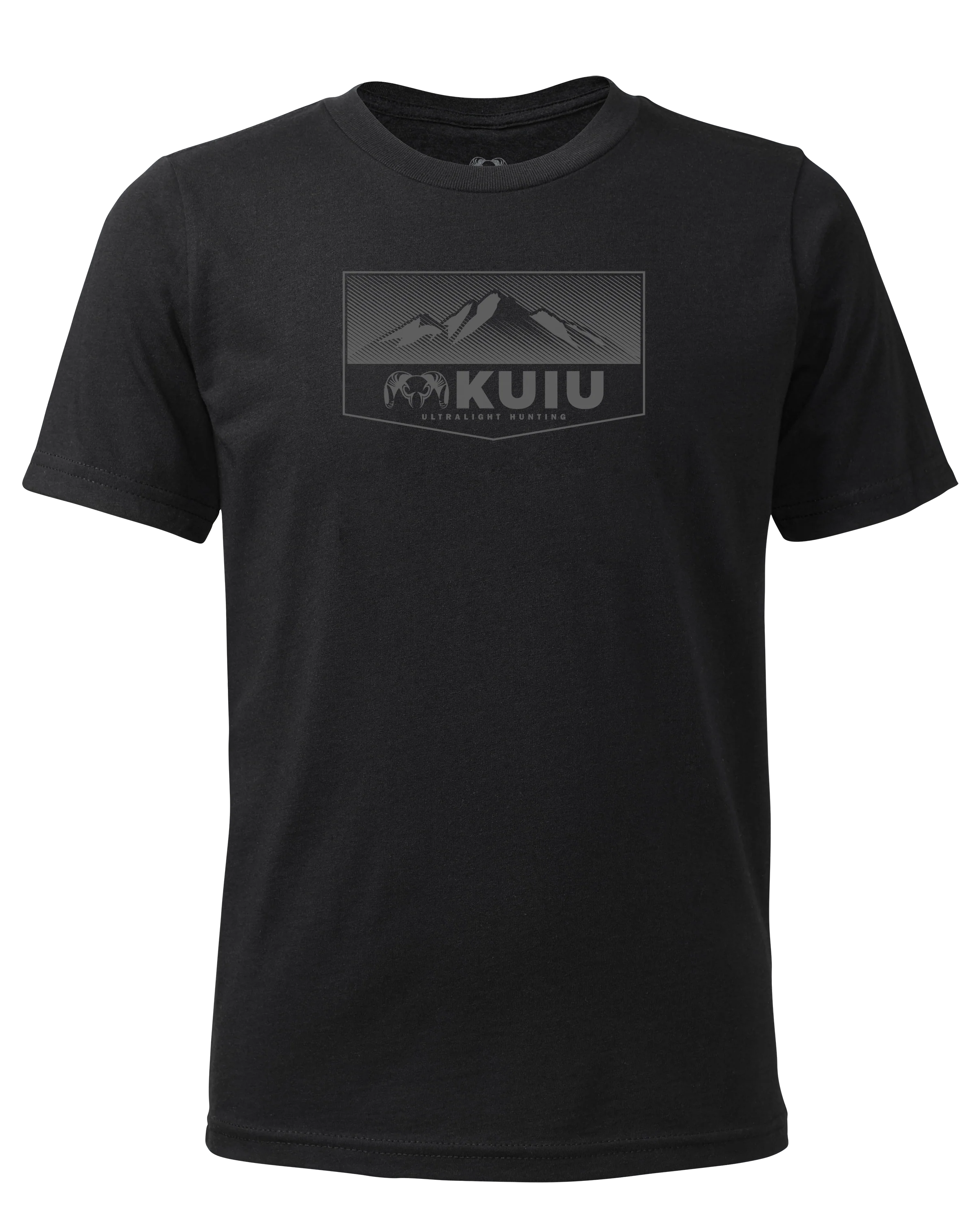 Youth Ultralight Mountain Logo T-Shirt | Black